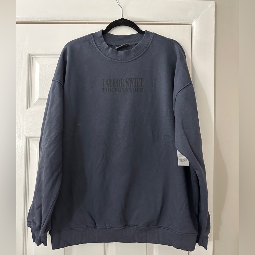 Official Taylor Swift Eras Tour Merchandise - Navy Blue Crewneck Sweatshirt